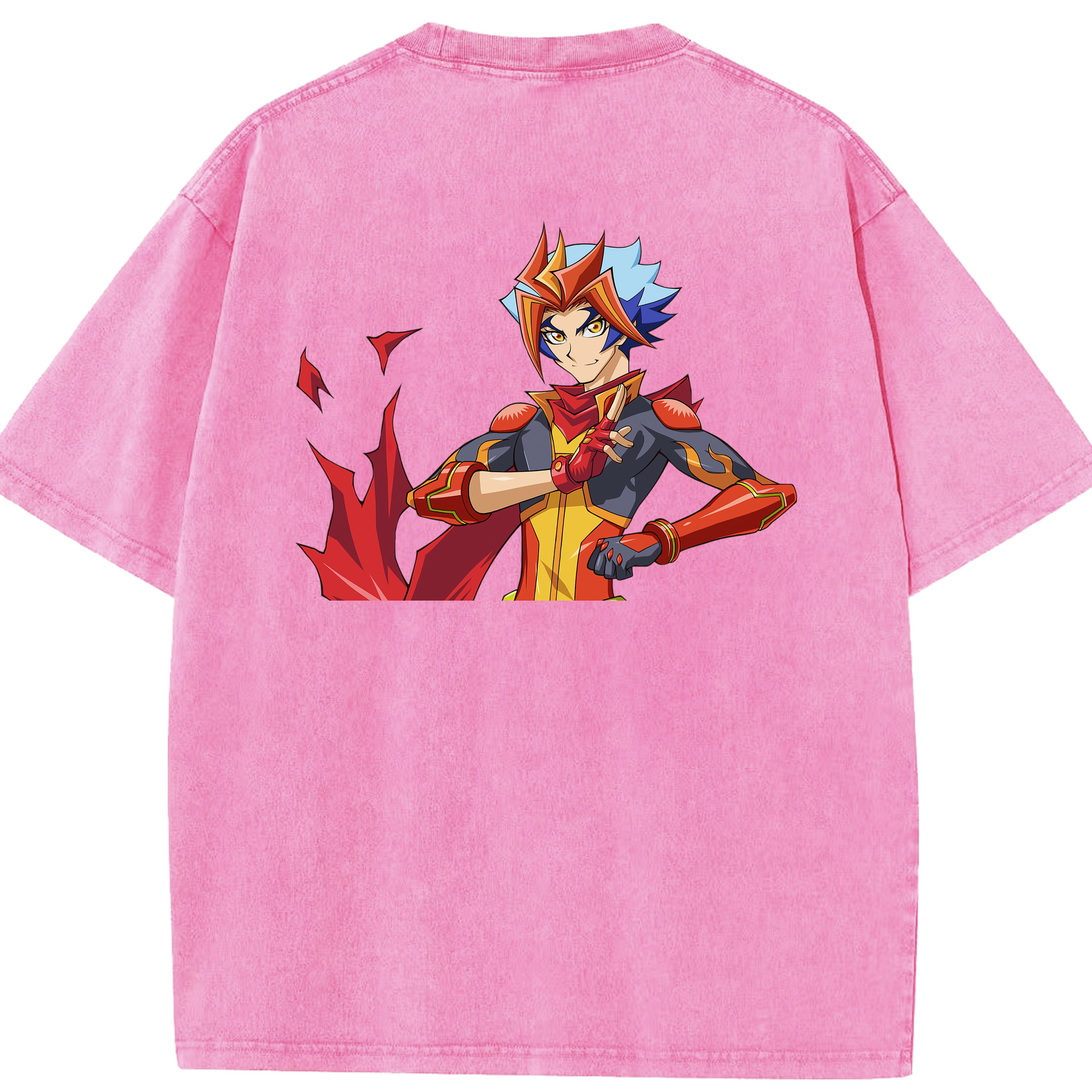 （画像用） 遊☆戯☆王 Yu-Gi-Oh! 綿100% ヴィンテージ風 半袖Tシャツ（背面プリント）